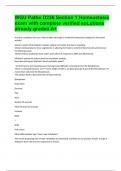 WGU Patho D236 Section 1 Homeostasis exam with complete verified soLutions already graded A&plus;
