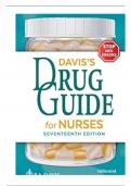 Test Bank For Davis's Drug Guide for Nurses 17th Edition By April Hazard Vallerand
