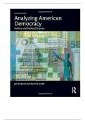 Test Bank For Analyzing American Democracy Politics and Political Science, 2nd Edition By Jon Bond