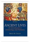 Test Bank For Ancient Lives An Introduction to Archaeology and Prehistory, 5th Edition By Brian Fagan