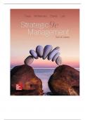 Solution Manual with Test Bank For Strategic Management Text and Cases, 9th Edition By Gregory Dess and Gerry McNamara and Alan Eisner and Seung-Hyun Lee