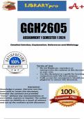 GGH2605 Assignment 1 (COMPLETE ANSWERS) Semester 1 2024