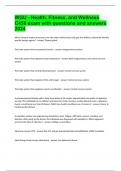 WGU C458&lpar;HEALTH&comma;FITNESS & WELLNESS EXAMS COMPILATION BUNDLE&vert;ALL GRADED A&plus;&vert;DOWNLOAD TO PASS