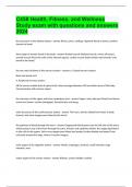 C458 Health&comma; Fitness&comma; and Wellness Study exam with questions and answers 2024
