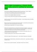WGU&colon; C464 Competency 1 Study Guide exam fully solved & verified for accuracy 2024