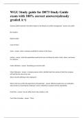 WGU Study guide for D073 Study Guide exam with 100&percnt; correct answers&lpar;already graded A&plus;&rpar;