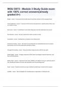 WGU D073 - Module 3 Study Guide exam with 100&percnt; correct answers&lpar;already graded A&plus;&rpar;