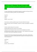 D073 Unit 2 Study Guide exam with 100&percnt; correct answers&lpar;already graded A&plus;&rpar;