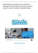 Contemporary Nursing Issues&comma; Trends&comma; &  Management 9th Edition by Barbara Cherry&comma; Susan R&period; Jacob Test Bank&period;  Complete Test Bank 2025