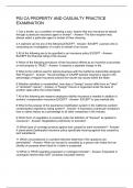 PSI CA Property and Casualty Practice Examination