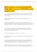 RNFA FINAL EXAM QUESTIONS With 100&percnt; Correct ANSWERS Latest Updates 2024&period;pdf