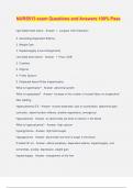 NURS513 exam Questions and Answers 100&percnt; Pass