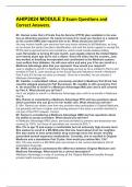 AHIP2024 MODULE 2 Exam Questions and Correct Answers&period;