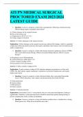 ATI PN MEDICALSURGICAL  PROCTORED EXAM 2023/2024  LATEST GUIDE