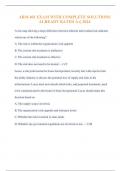 ARM 401 EXAM WITH COMPLETE SOLUTIONS ALREADY RATED A&plus;&vert; 2024 