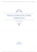 Musculoskeletal Exam Completed