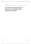 Solutions for Mathematical Methods for Physics and Engineering, 1st Edition Blennow (All Chapters included)