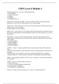 CIPS Level 4 Module 1