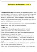 2024 Rasmussen Mental Health exam 3 questions and answers graded A&plus;&semi;&lpar;The