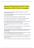 General Requirements ICC Exam Questions with Correct Answers