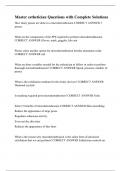 Master esthetician Questions with Complete Solutions