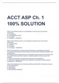 ACCT ASP Ch&period; 1 100&percnt; SOLUTION