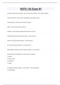 NDFS 100 Exam &num;1 Questions and answers latest update 2024 