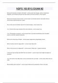 NDFS 100 BYU EXAM &num;2 Questions and answers latest update 2024 