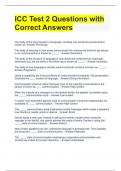Bundle For ICC Exam Questions with Correct Answers