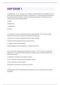 HAP 52 Exam 1 Questions And Answers
