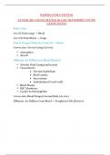 RESPIRATORY SYSTEM ALVEOLAR GAS EXCHANGE & GAS TRANSPORT STUDY GUIDE NOTES