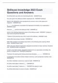 Skillsusa knowledge 2023 Exam Questions and Answers