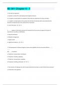 IEI 301 Chapter 6 - 7|50 Final Exam Questions With 100% Correct Answers