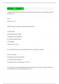 IEI301 - QUIZ 1|40 Final Exam Questions With 100% Correct Answers