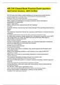API 510 Closed Book Practice Exam Questions And Correct Answers&comma; 100&percnt; Verified