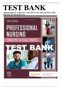 Test bank for professional nursing concept/questions and answers.