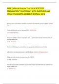 RCFE California Practice Test 2018&sol; RCFE TEST PREPARATION &OpenCurlyQuote;&rsquo;&rsquo;CALIFORNIA&rsquo;&rsquo; WITH QUESTIONS AND CORRECT ANSWERS GRADED A&plus;&lbrack;ACTUAL 100&percnt;