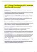 ABYC Diesel Certification 2024 accurate Questions & Answers&excl;&excl;