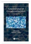 Solution Manual For Fundamentals of Polymer Engineering, 3rd Edition By Anil Kumar, Rakesh Gupta