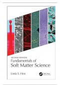 Solution Manual For Fundamentals of Soft Matter Science, 2nd Edition By Linda S Hirst