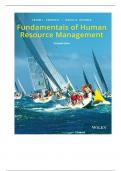 Solution Manual For Fundamentals of Human Resource Management, 13th Edition By Verhulst, DeCenzo