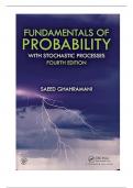 Solution Manual For Fundamentals of Probability With Stochastic Processes, 4th Edition By Saeed Ghahramani