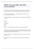WSET 4 D4 exam 2024  with 100&percnt; correct answers