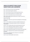 ABSA ISI INSPECTORS EXAM QUESTIONS AND ANSWERS- GRADED A