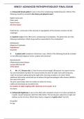 MN551 ADVANCED PATHOPHYSIOLOGY FINAL EXAM