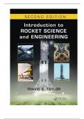Solution Manual For Introduction to Rocket Science and Engineering, 2nd Edition By Travis Taylor