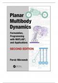 Solution Manual For Planar Multibody Dynamics, 2nd Edition By Parviz Nikravesh