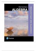 Solution Manual For Elementary Algebra, Concepts and Applications, 10th Edition By Marvin Bittinger, David Ellenbogen, Johnson