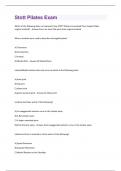 Stott Pilates Bundled Exams with complete solution