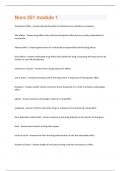 Nurs 251 module 1 Questions With 100&percnt; Correct Answers